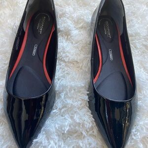 NWOT Rockport Women's Total Motion Adelyne Black Patent Ballet Flats size 10